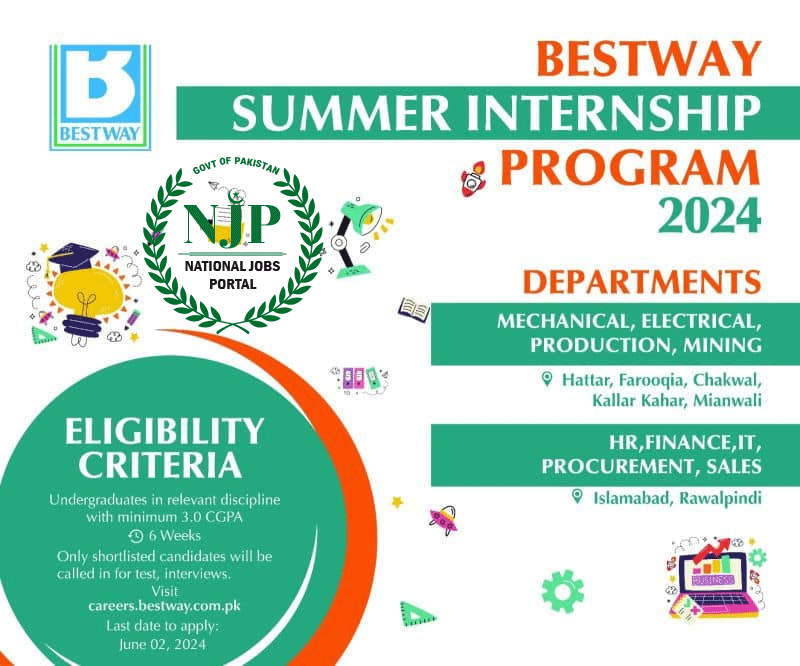 Bestway Cement Internship Program Advertisement 2024