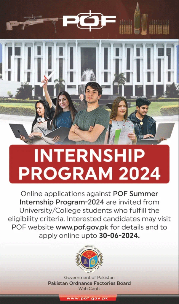 POF Summer Internship Program Advertisement 2024