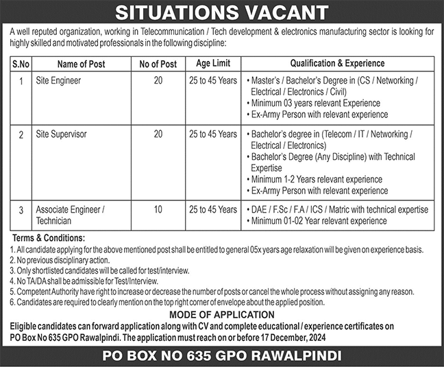 Latest Public Sector Organization Jobs in Lahore 2024 Advertisement