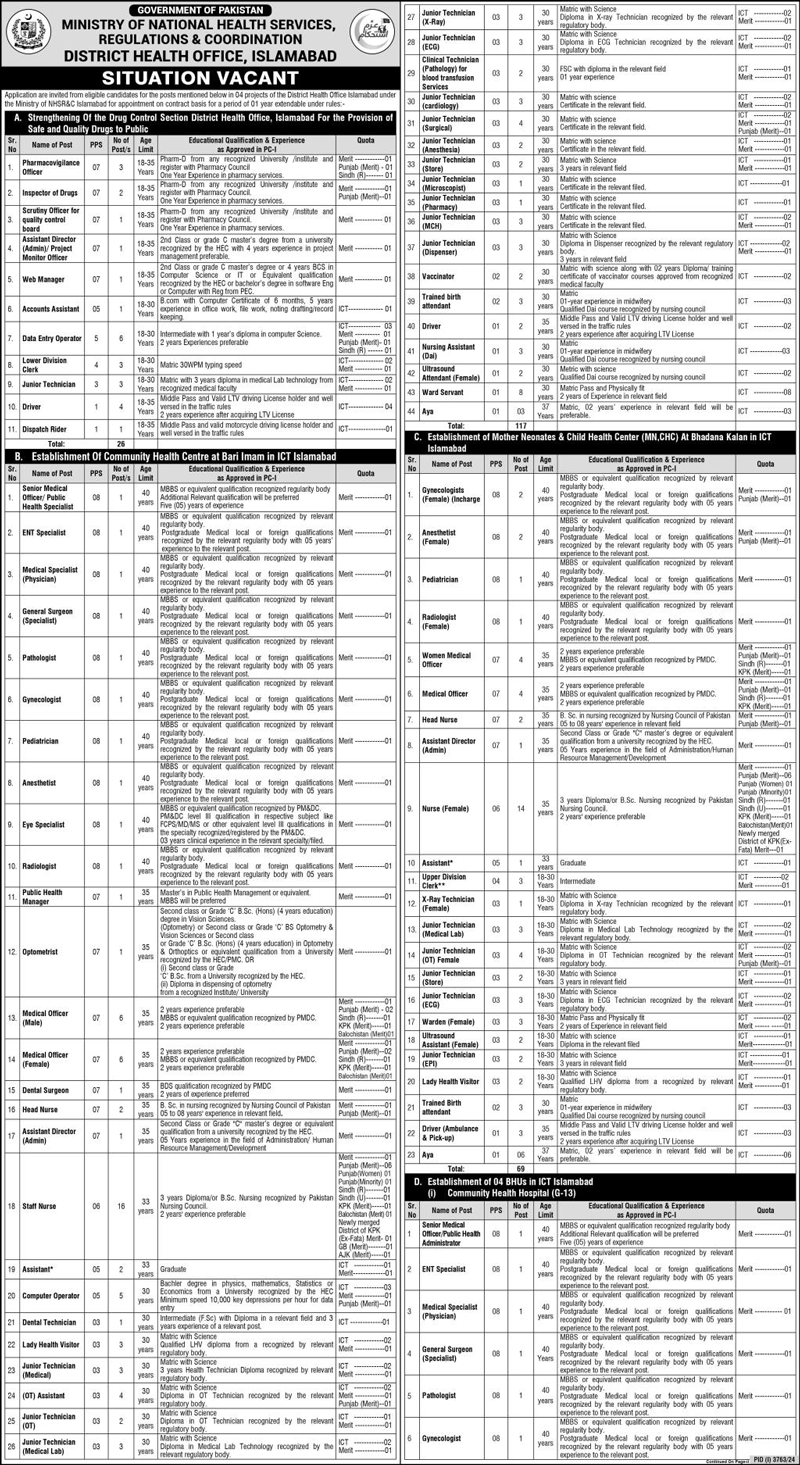 NHSRC Jobs 2024 Advertisement