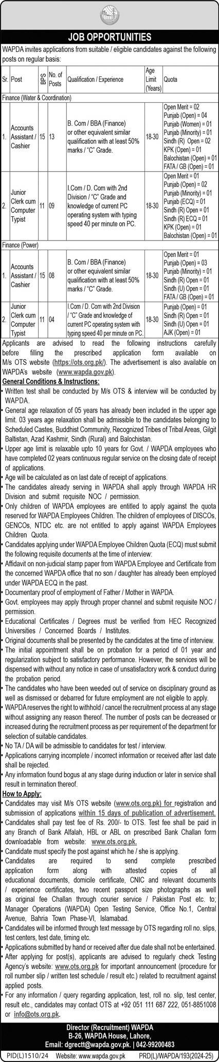 WAPDA-Jobs-24-Advertisement