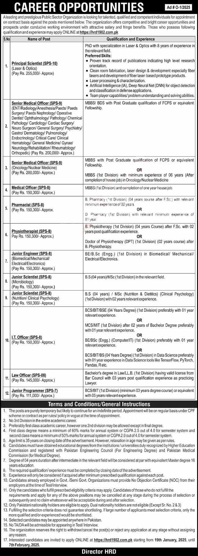 PAEC Jobs 2025 Advertisement