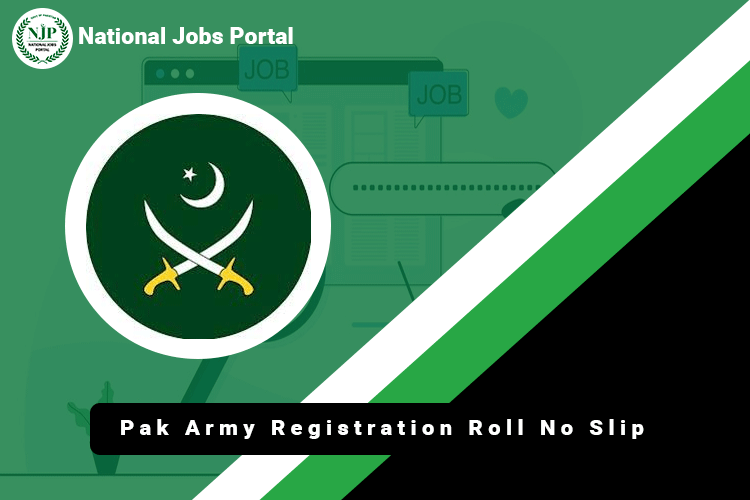Pak Army Registration Roll No Slip