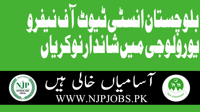 Balochistan Institute of Nephro Urology BINUQ Jobs