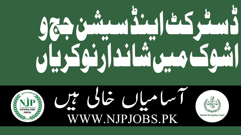 District and Session Judge Washuk Jobs