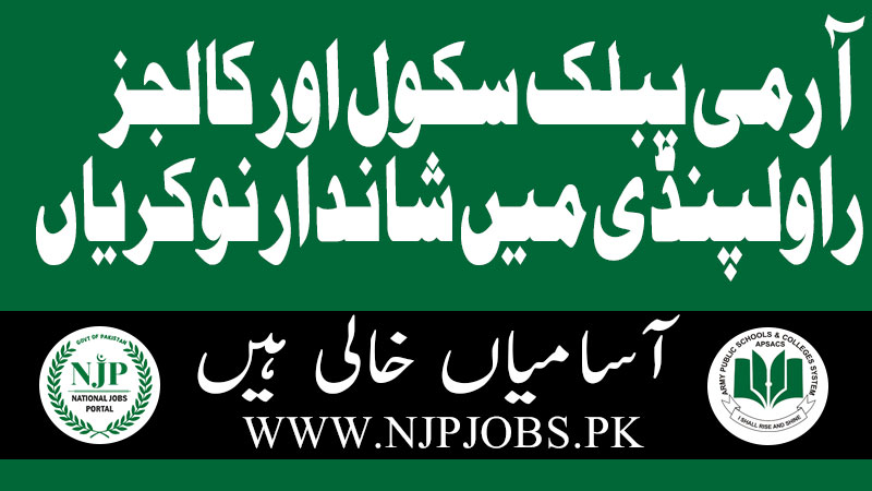 Army Public School Jobs